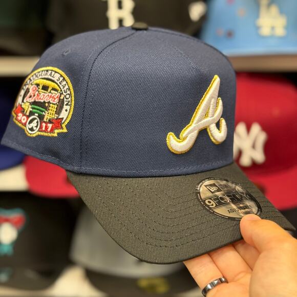 New Era Atlanta Braves 'Inagural Season' A-Frame 9FORTY Snapback - Picture 1 of 4